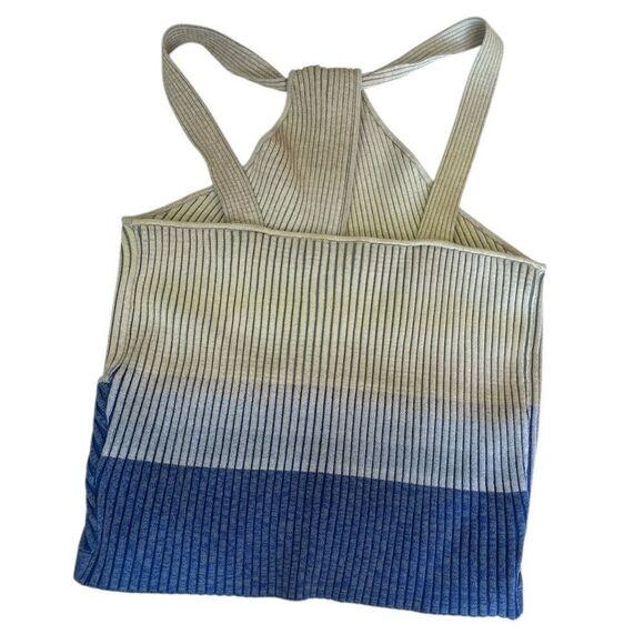 Jonathan Simkhai Maria Striped Space Dye Twisted Tank Top NET Sz L - Picture 5 of 8